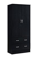 Algopix Similar Product 8 - Hodedah Two Door Wardrobe