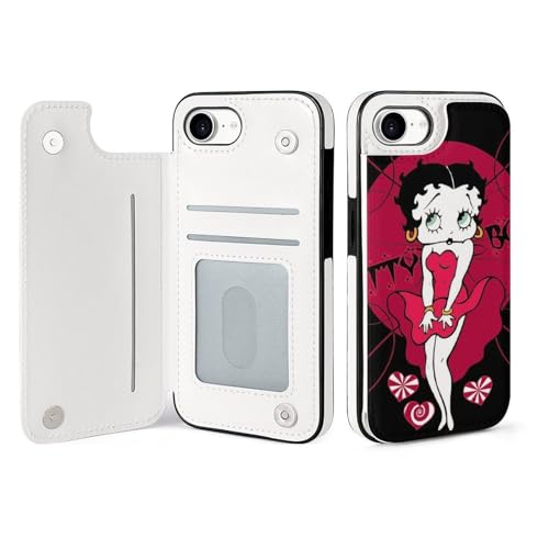 BxtnPRSVA �A�j�� �߂���g�ѓd�b�P�[�X iPhone 16/16plus/16 Pro/16 Pro Max�Ή� �蒠�^ ���� �A�j�� �L�����N�^�[ �v�����g ��G��ǂ� �ϏՌ� ������� �X�}�z�P�[�X iPhone 16 SE4