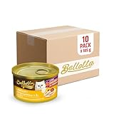 Bellotta DogsnCats Bellotta Wet Cat Food Tuna in Jelly Topping Chicken 3 Layers Tin 185g (Pack of 10)
