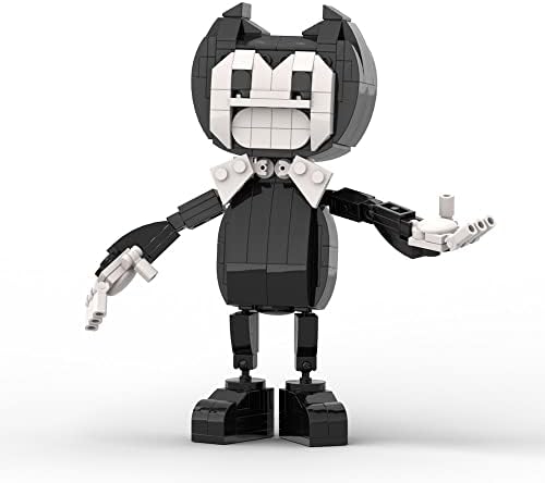 Bendy Building Block Set, Ink Machine Action Figure Building Block Model, Horror Game Character Bendy Building Block Toy, Collectible Building Block Toys for Boys and Girls (218 PCS)