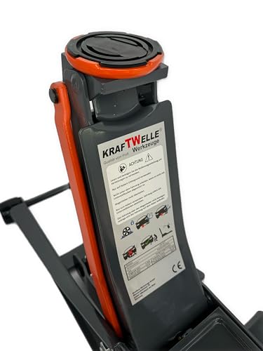 Kraftwelle 4T Rangierwagenheber extra Flach 75mm-500mm Wagenheber Jack 3000 kg KFZ Auto PKW...