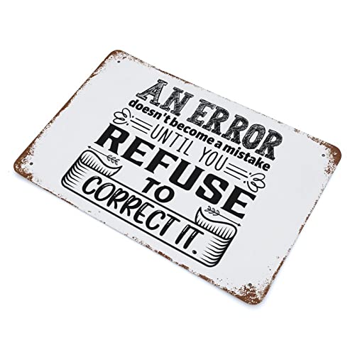 Plaque métal motivation rétro bar et maison - Déco murale vintage