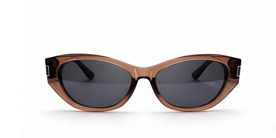 Premium Vintage-Inspired Oversized Cat-Eye Sunglasses for Women – Red Acetate Frames with Grey Gradient Lenses UV400 Protection | Lightweight Fashion Outdoor Driving Shades-image-1