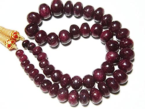 Ruby Smooth BIG Rondelles pierres naturelles 8-13mm, perles rubis véritable pour création bijoux