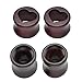 PiercingJ Pair 00G-3/4" (10-20mm??Organic Wood Hollow Heart Double-Flared Plug Ear Stetcher, Vintage Brown