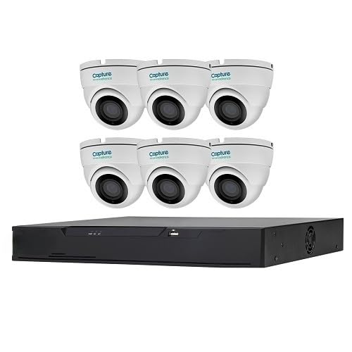 R2-HD8C5MPK 7-Piece HD Surveillance Kit, 8-Channel 5MP DVR with 2TB HDD, 6 5MP Eyeball Cameras, NDAA Compliant