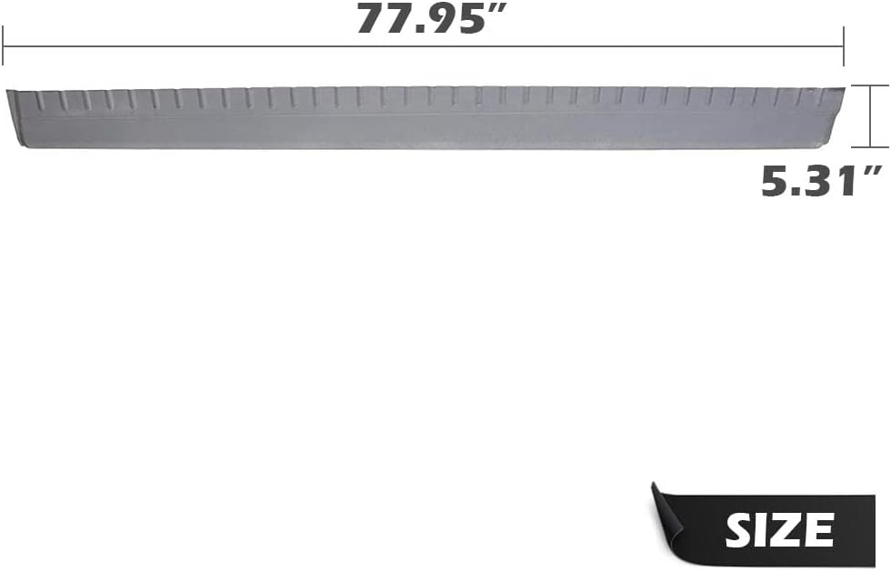 2Pcs Extended Cab 4 Door Lower Slip-On Metal Rocker Panels Protector Compatible with 99-06 Chevy Silverado/GMC Sierra