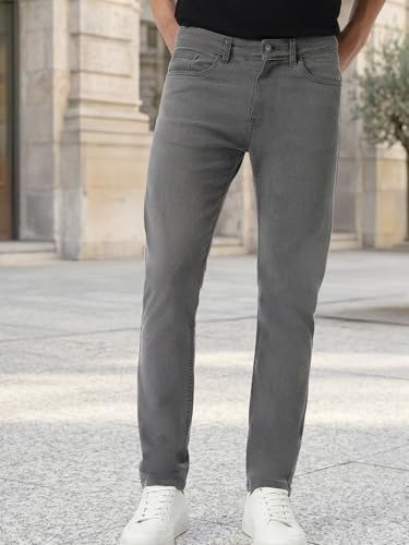 Image of Urbano Fashion Men's Regular Fit Mid Rise Washed Jeans Stretchable