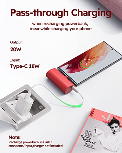 Veger Portable Charger, Usb C Power Bank, 5000Mah Mini Battery Pack Fast Charging 20W Small Charging Bank For Samsung Galaxy S21, S20, S10, S9, Note 20, Pixel, Moto, Lg, Oculus Quest, Android Phones #TOP4