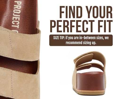 Image of Project Cloud 100% Genuine Leather Platform Sandals Women Footwear-Beach Essentials Summer Wedges with Plush and Soft Insole-Non Slip & Lightweight Wedge Sandals For Women 2026