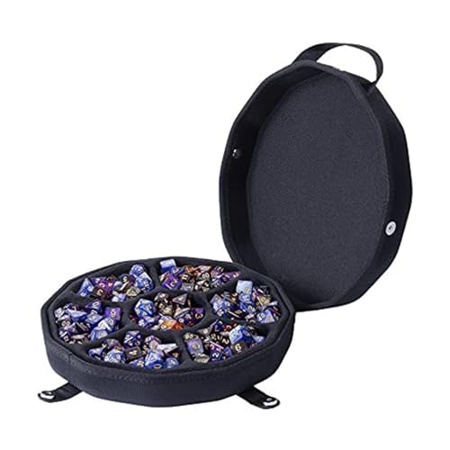 Aenllosi Funda Bolsa para DND RPG Juego Dados DND Dados Tray Bandeja DND Dice Set 210 Dados（Sola Funda）
