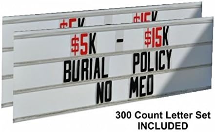 Changeable Letter Sign Face for OSA Portable Outdoor Signs with LED Display – Set of 2
