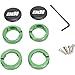 Odi ODI Lock Jaw Bicycle Grip Lock-On Clamps with Caps (Green)