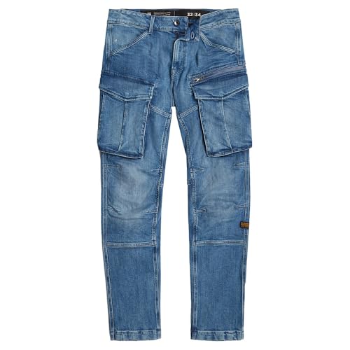 Rovic Zip 3D Tapered Denim Jeans3