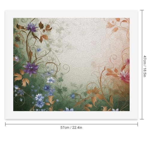 Kit de pintura por números de espirales florales y hiedra para adultos como regalo de decoración 2