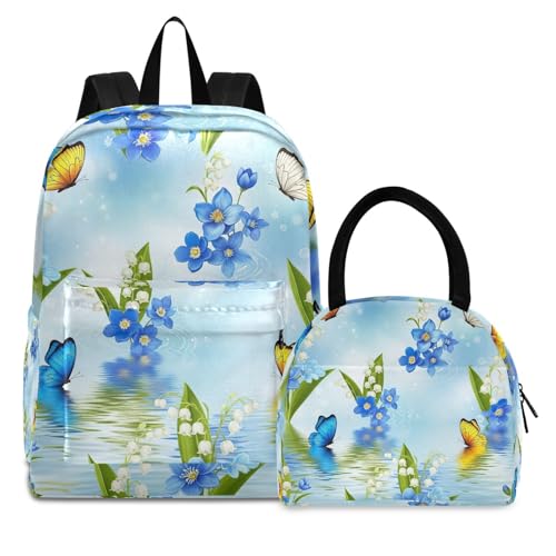 Mochilas para niños impermeables que evitan libros mojados con lonchera térmica incluida