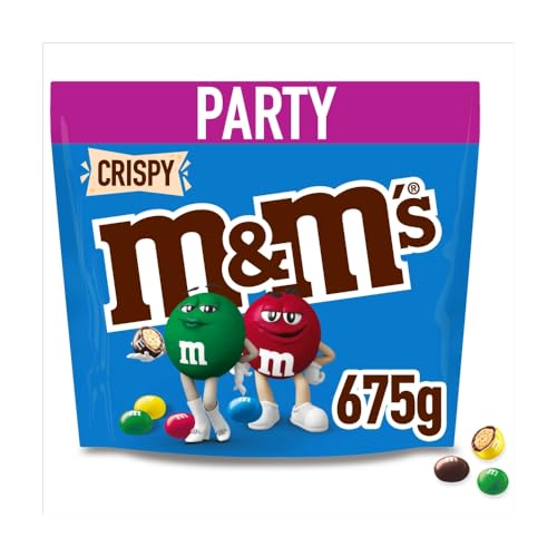 M&M CRISPY - Billes au riz soufflé enrobé de chocolat au lait - Pochon de 675g
