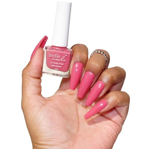 Nail Polish, 12-Free Formula, Quick Dry, Long-Lasting, Chip Resistant, High Glossy Shine, Vegan, Made in India, Nail Paint For Women 5ml (Moody - Pink Pastels/Nude, 5ml)