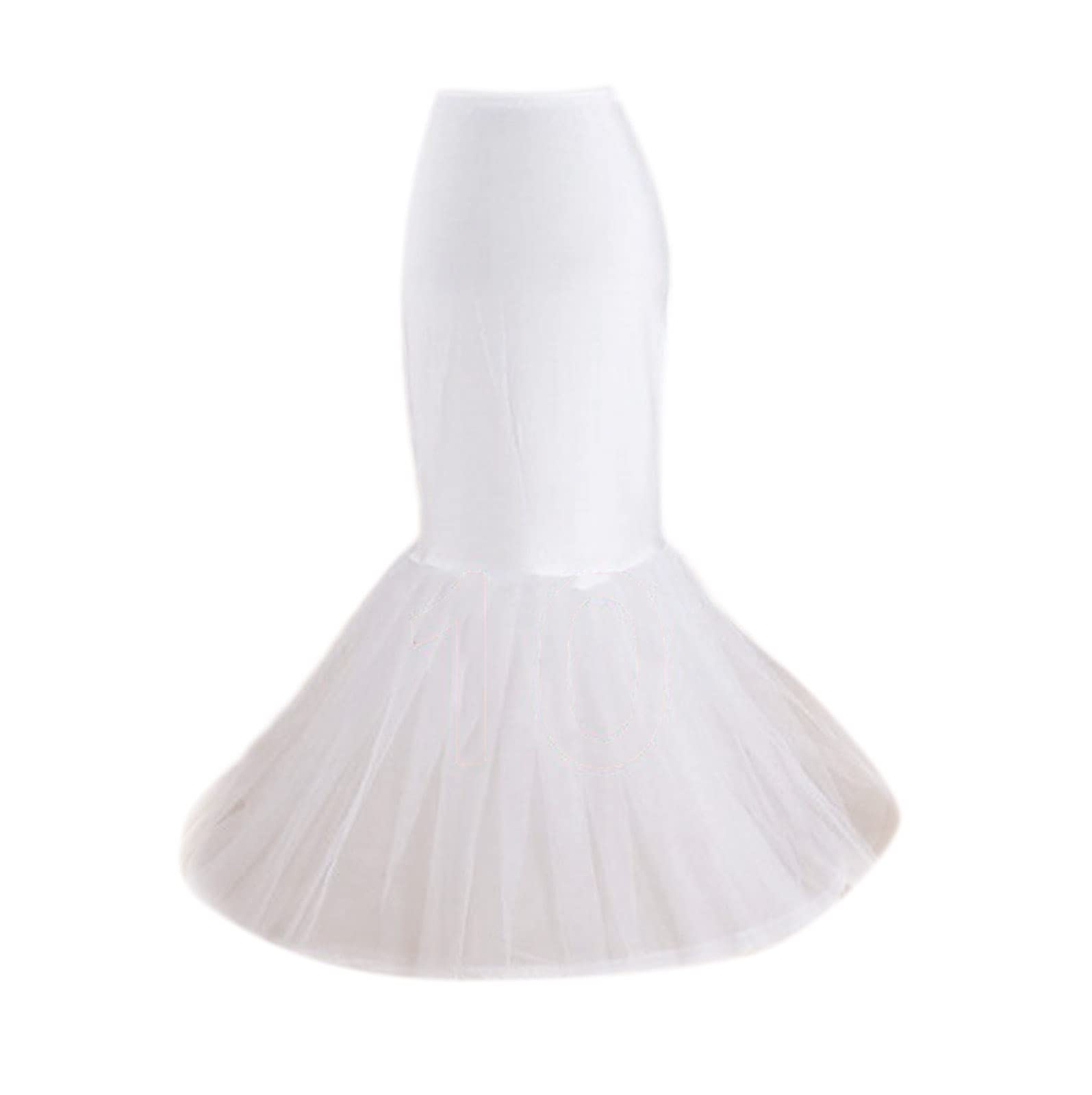 Vivicolor Women's 61 Mermaid Wedding Petticoat Fishtail Bridal Dress Hoop Layers Crinoline A-Line Wedding Underskirt Mutil Style