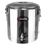 Pot Stainless Steel 36 Quarts Thermal with Commercial Dispenser Stock Pot