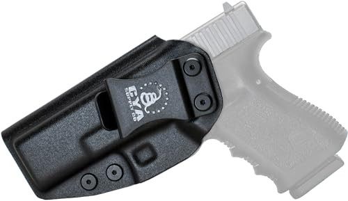 CYA Supply Co Base IWB Holster, Black, Veteran Owned, Made in USA, No Optic