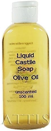 ATTIS Liquid Castile Soap - unscented - 100ml - Olive Oil content min 50% - Handmade