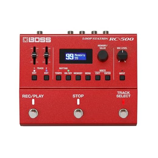 BOSS RC-500 Loop Station | Avanzado looper de dos pistas con mezcla integrada y completas opciones de control | Calidad de sonido líder en su categoría | 16 kits de batería versátiles