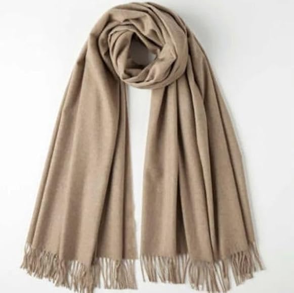 ジョンストンズ カシミヤ100%大判ストール Afghan Fawn