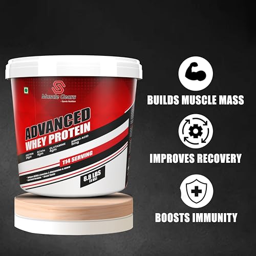 Image of Muscle Gears Advance Whey Protein 8.8 LBS (Cookies & Cream)