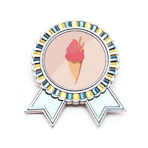 Broche œuf de biscuit rouge en métal de taille M pour customiser vos vêtements