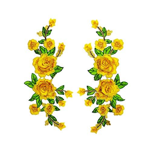 6 Toppe Ricamate Peonie 3D - Per Cappelli, Borse E Jeans, Riparazione E Decorazione - Foto 12