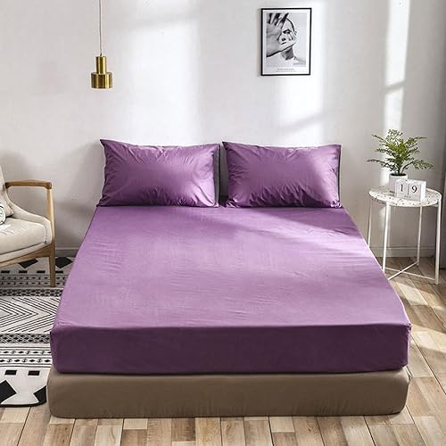 Taie d'oreiller en lot et drap violet pour des nuits sereines en famille