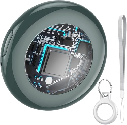 Tukio Air Tracker, Key Finder Works with Find My App (iOS Only), Bluetooth Tracker and Item Locator with Sound, Your Luggage Tracker, Key Tracker, etc. Smart Tag 1-Pack (Olive Green)