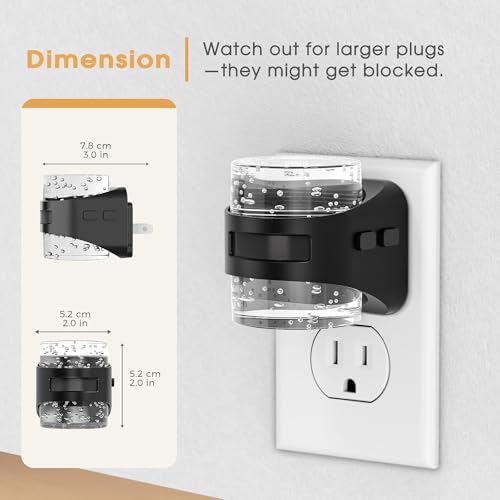 Image of Briignite Motion Sensor Night Light Bubble Night Lights Plug into Wall | Modern 5CCT Dimmable Nightlights, Dusk to Dawn Sensor Nightlight for Bathroom Bedroom Hallway Kitchen