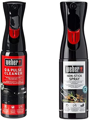 Weber Q and Pulse BBQ Cleaner Spray | Biodegradable Cleaner | Weber Barbecue Accessories | Designed for Weber Q and Pulse Barbecue Grills - 300ml (17874)