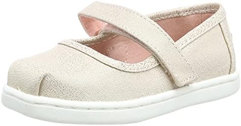 TOMS Kids Baby Girl's Mary Jane (Infant/Toddler/Little Kid) Rose Gold Iridescent Foil 7 Toddler M