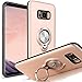 Samsung Galaxy S8 Plus Case with Kickstand,Amagle 360 Degree Rotating Ring Grip,Amagle Dual Layer Shockproof Impact Protection Case for Samsung Galaxy S8 Plus