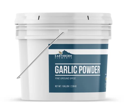 Earthborn Elements Garlic Powder 1 Gallon Bucket, Versatile, Bulk Seasoning, Fine Ground #TOP1