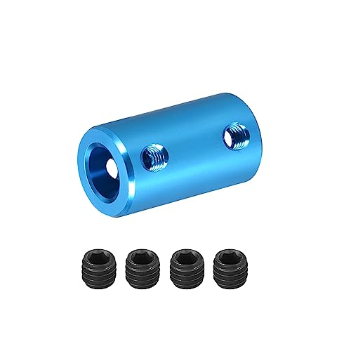DMiotech 8-8mm Alesaggio L25XD14 Rigido Giunto Albero Giunto Giunto Connettore con Viti Alluminio Lega Motore Albero Connettore per Stampante 3D Blu