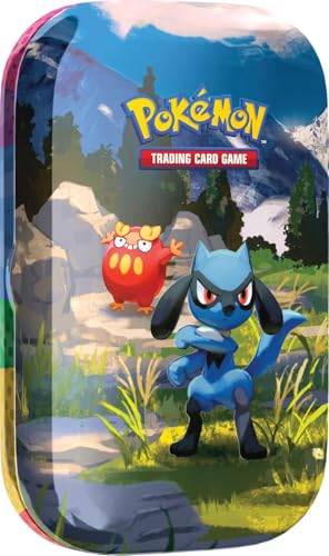 Pokemon TCG Trading Card Game: Mega Evolution: Ascended Heroes Single Mini Tin - 2 Packs (Riolu and Darumaka)
