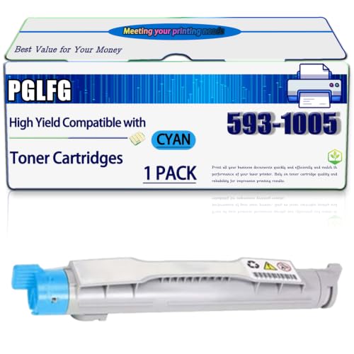 Image of KYTGV Compatible for Dell 593-10054 Toner Cartridges Work for 5100CN Printers, High Yield 9000 Pages, with Chip (1 Pack Cyan)