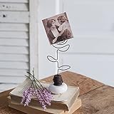 CTW Home Collection Vintage Doorknob Photo Holder, 7.5-inch Height, Wire Rose, Home, Home Décor