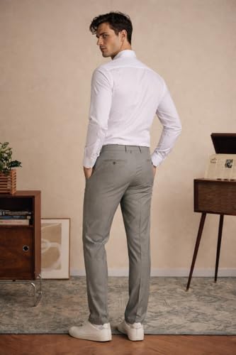 Image of Louis Philippe Men's Slim Fit Bamboo Blend Sustainable Stretch Young Formal Shirt