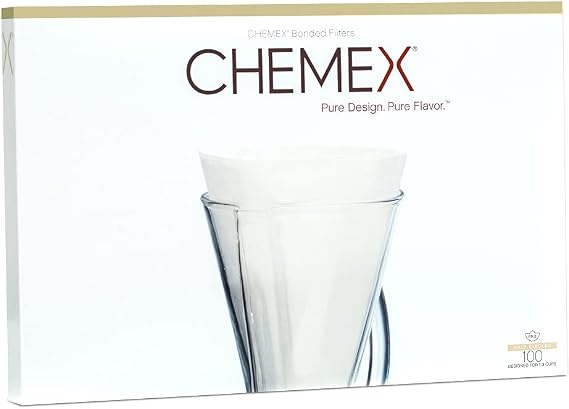 Chemex - Filtros de café con 100 filtros Chemex preformados, Círculos  medias lunas, Transparente : Hogar y Cocina - Amazon.com