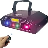 DJ Lights,FUWERK 5 in 1 RGBW Mixed Effect Sound Activated DJ Party Lights Patterns Scan Music Light