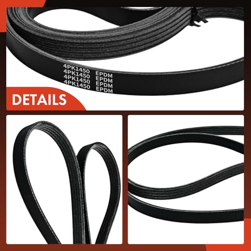 A-Premium Serpentine Belt 57.087 In Air Conditioning & Power Steering Dual-Sided For Ford Transit-150 Transit-250 Transit-350, Transit-350 HD & Mobility Ventures MV-1 & Starcraft Bus by A-Premium - Image 8
