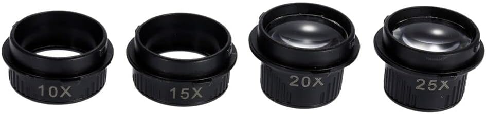 1* Double Eye Magnifier Loupe Glasses Jewelry Watch Repair Tool with LED Light + 8 Lens 10/15/20/25 Magnification Times