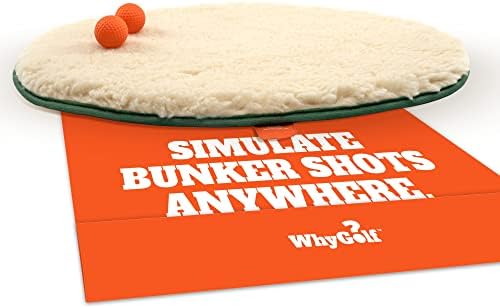 WhyGolf Bunker Mate | Simulate bunker shots anywhere with our golf practice mats. Our bunker golf mat is a golf swing trainer aid designed for indoor golf simulators or as an outdoor golf training aid