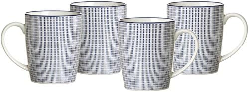 Ritzenhoff & Breker Zestaw talerzy obiadowych Royal Sakura, 4-częściowy, średnica 26,5 cm, naczynia porcelanowe, niebiesko-białe