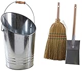 Matériaux robustes : Fabriqué en zinc pour le seau et en bois pour les manches, ce kit allie durabilité et esthétisme, idéal pour une utilisation fréquente